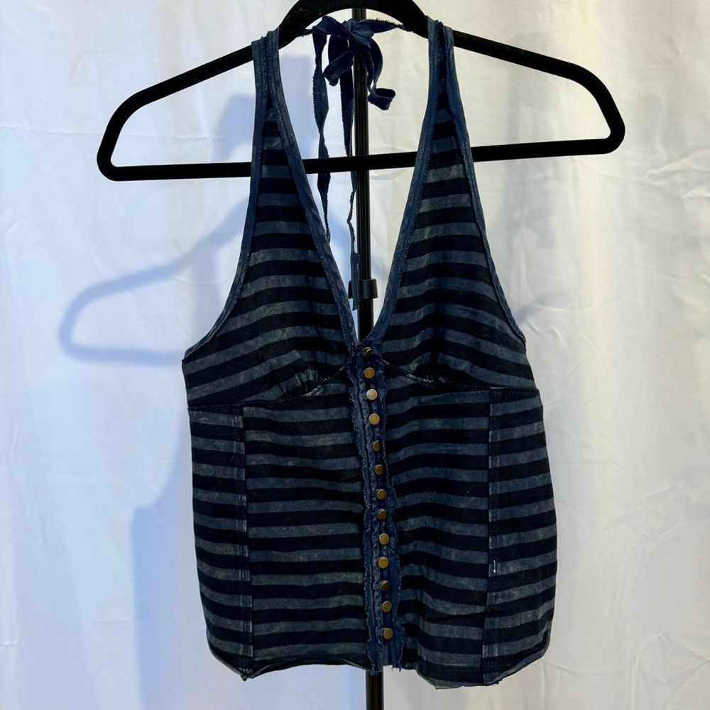 🛍 WE THE FREE Striped Halter Top